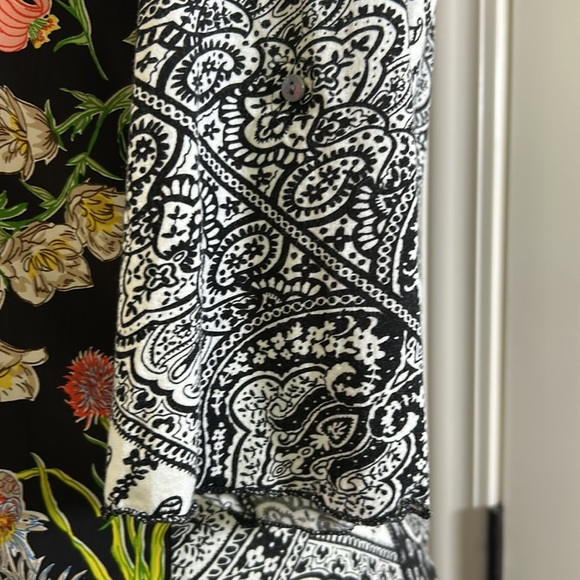 Anthropologie Tiny Lacona Popover Top Floral Boho Colorful Flowy Shirt Sz S - Picture 7 of 13